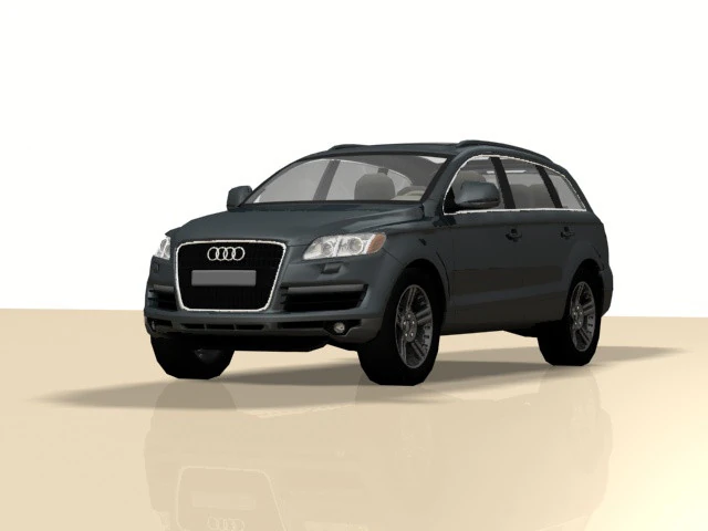 Audi Q7 3D Model .c4d .max .obj .3ds .fbx .stl .blend 