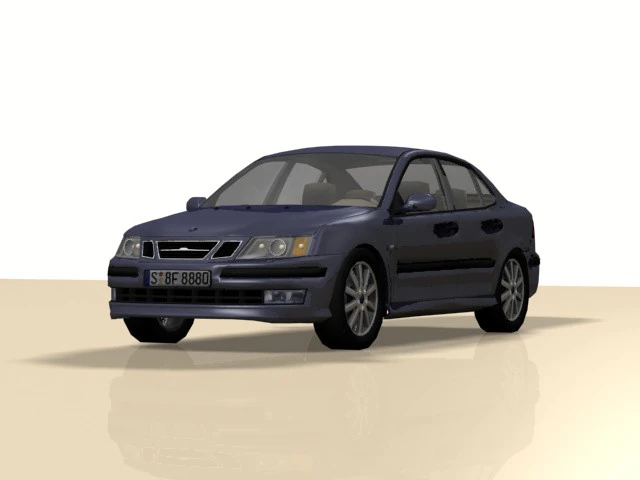 Saab93 3D Model .c4d .max .obj .3ds .fbx .stl .blend 