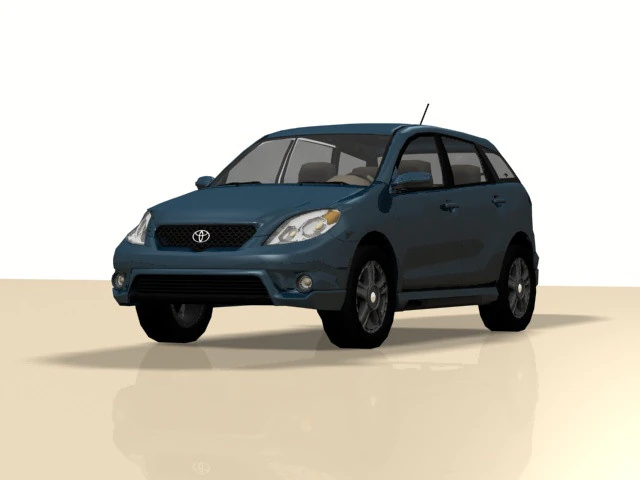 Toyota Matrix 3D Model .c4d .max .obj .3ds .fbx .stl .blend 