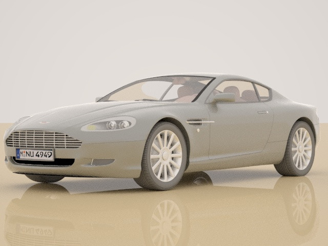 Aston Martin 3D Model .c4d .max .obj .3ds .fbx .stl .blend