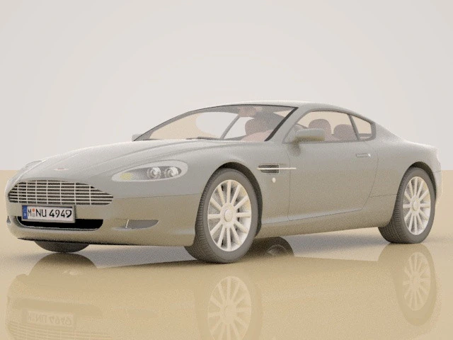 Aston Martin 3D Model .c4d .max .obj .3ds .fbx .stl .blend 