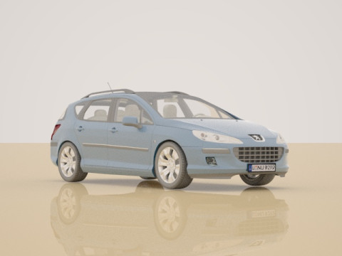 Peugeot 407 SW 3D Модель