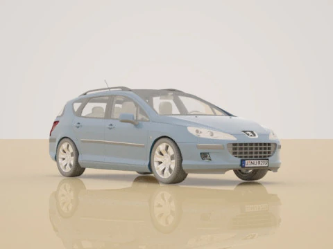 Peugeot 407 SW 3D Model