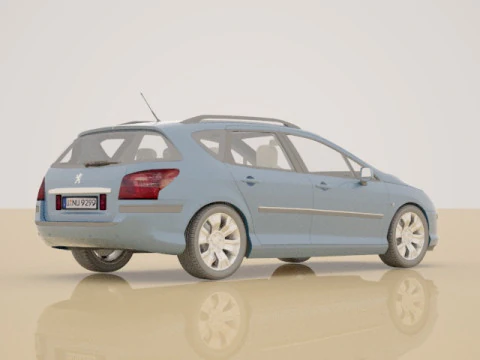 Peugeot 407 SW 3D Model