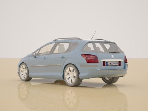 Peugeot 407 SW 3D Модель