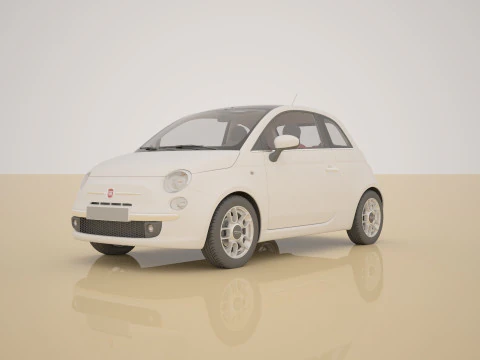Фиат 500 3D Модель