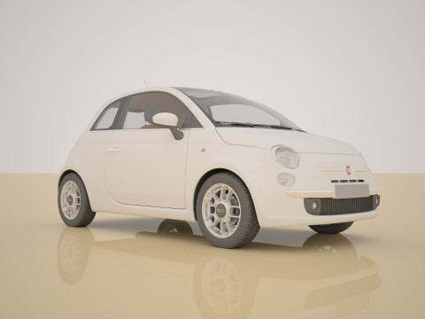 Fiat 500 3Dモデル