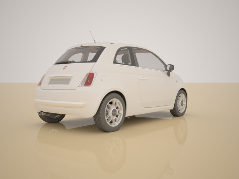 Fiat 500 3Dモデル