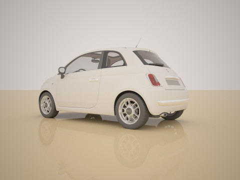 Fiat 500 3Dモデル