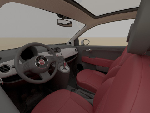 Fiat 500 3Dモデル