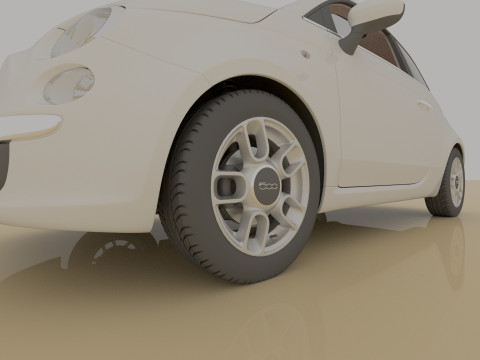 Fiat 500 3Dモデル