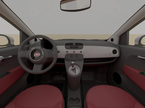 Fiat 500 3D Model