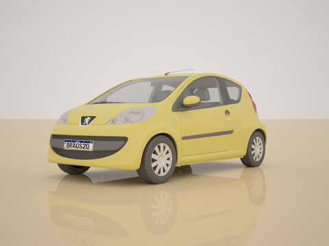 Peugeot 107 3D मॉडल