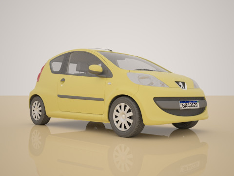 Peugeot 107 3D Модель