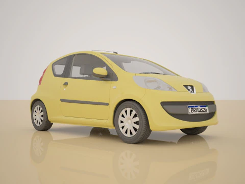 Peugeot 107 3D Model