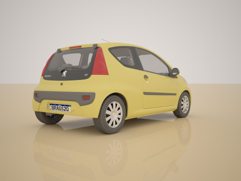 Peugeot 107 3D Модель