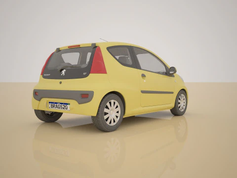 Peugeot 107 3D Model