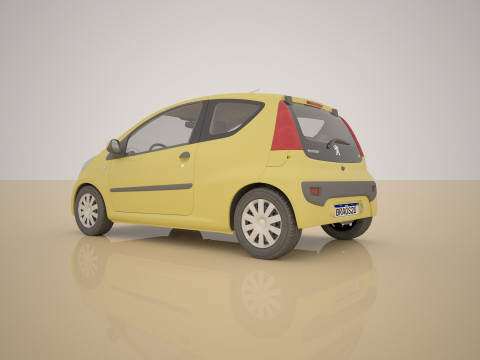 Peugeot 107 3D Модель