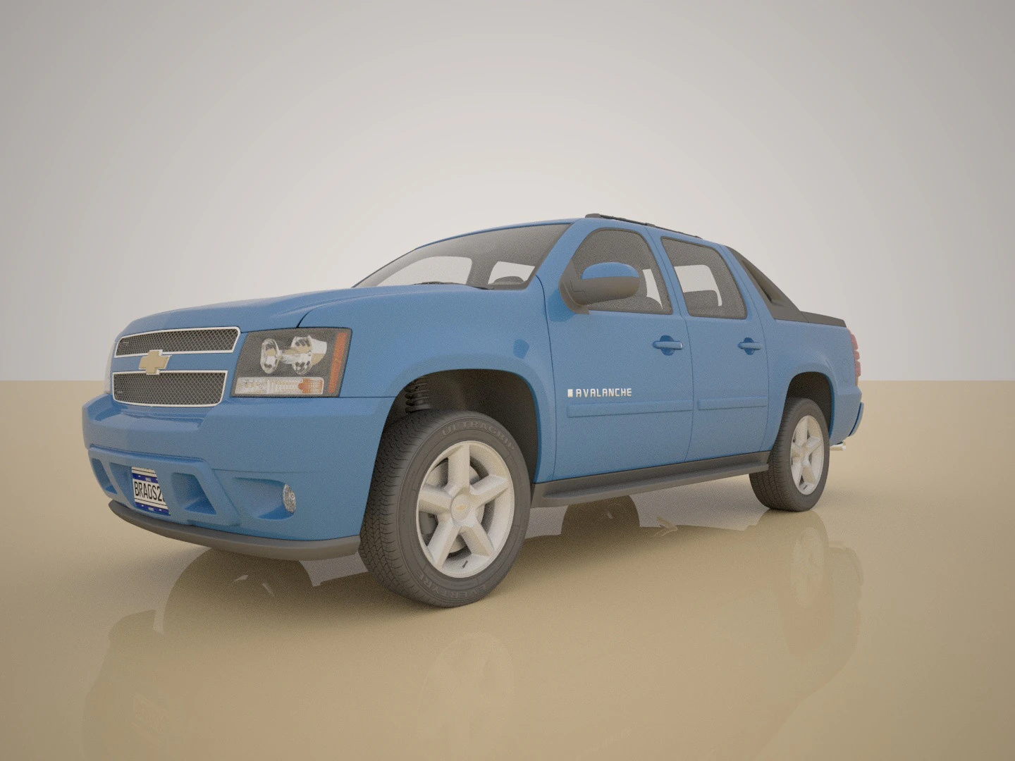 Chevrolet Silverado 3D Model .c4d .max .obj .3ds .fbx .stl .blend 