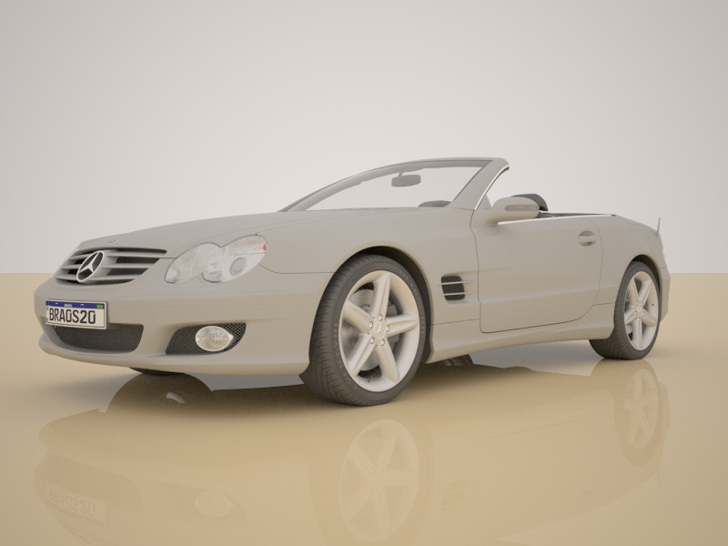 Mercedes Convertible Modèle 3D .c4d .max .obj .3ds .fbx .stl .blend 