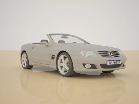 Mercedes Convertible 3D Model