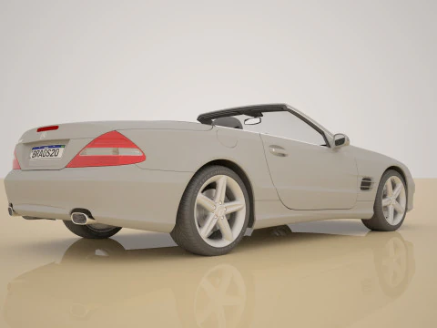 Mercedes Convertible 3D Model
