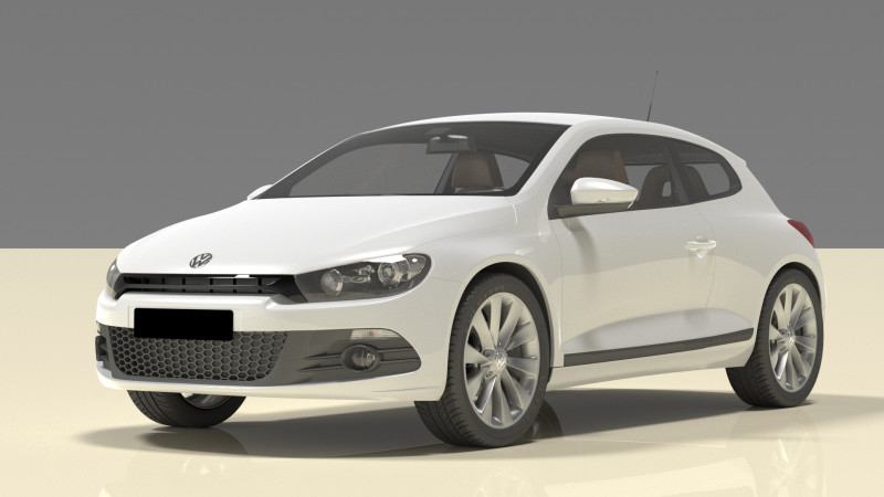 Volkswagen Sciroco 3Dモデル .c4d .max .obj .3ds .fbx .stl .blend