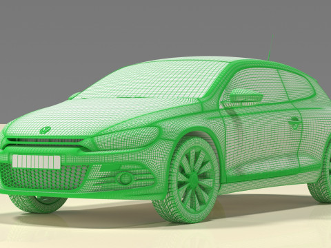 Volkswagen Sciroco 3Dモデル