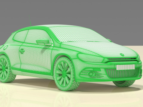 Volkswagen Sciroco 3Dモデル