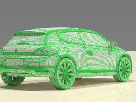 Volkswagen Sciroco 3Dモデル