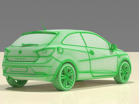Seat Ibiza 3D Model