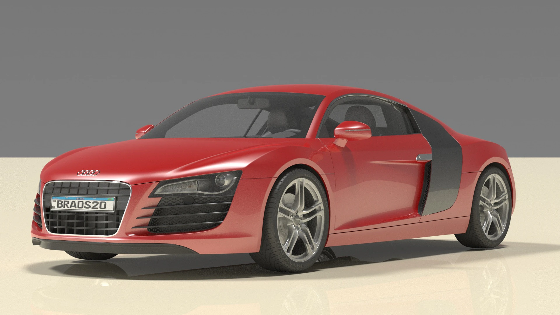 Audi R8 3D Model .c4d .max .obj .3ds .fbx .stl .blend 