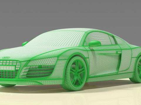 Audi R8 3D Модель