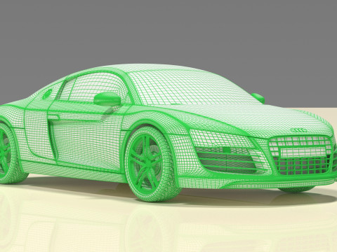 Audi R8 3D Модель
