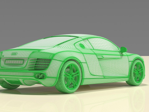 Audi R8 3D Модель