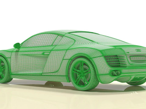 Audi R8 3D Model