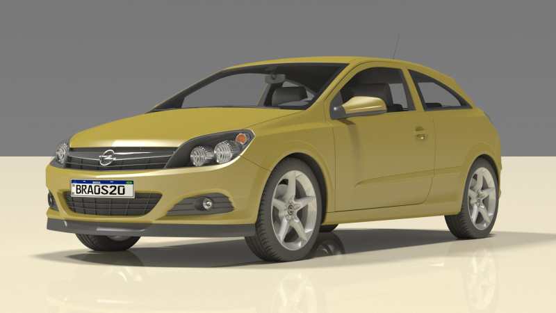 Astra Chevrolet 3D Модель .c4d .max .obj .3ds .fbx .stl .blend