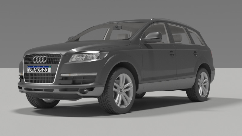 Audi Q7 3D 模型 .c4d .max .obj .3ds .fbx .stl .blend 