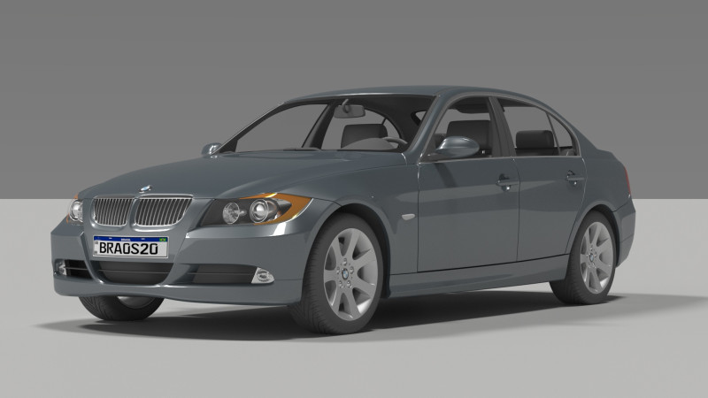 BM W 330 3D Модель .c4d .max .obj .3ds .fbx .stl .blend