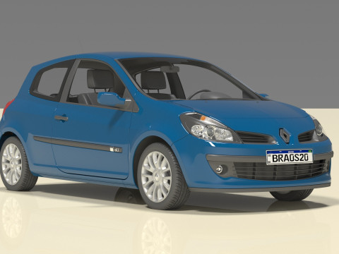 Clio Renault 3D 모델