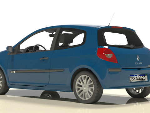 Clio Renault 3D 모델