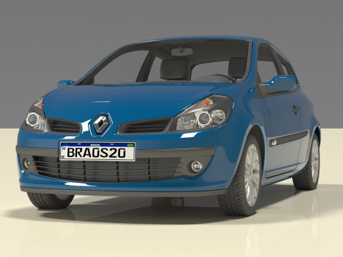Clio Renault 3D 모델
