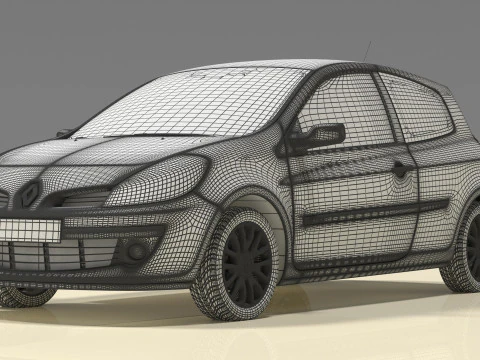 Clio Renault 3D Model