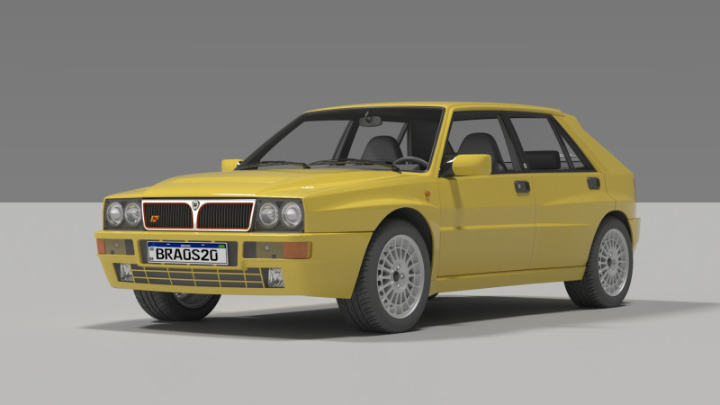 Lancia 3D 模型 .c4d .max .obj .3ds .fbx .stl .blend
