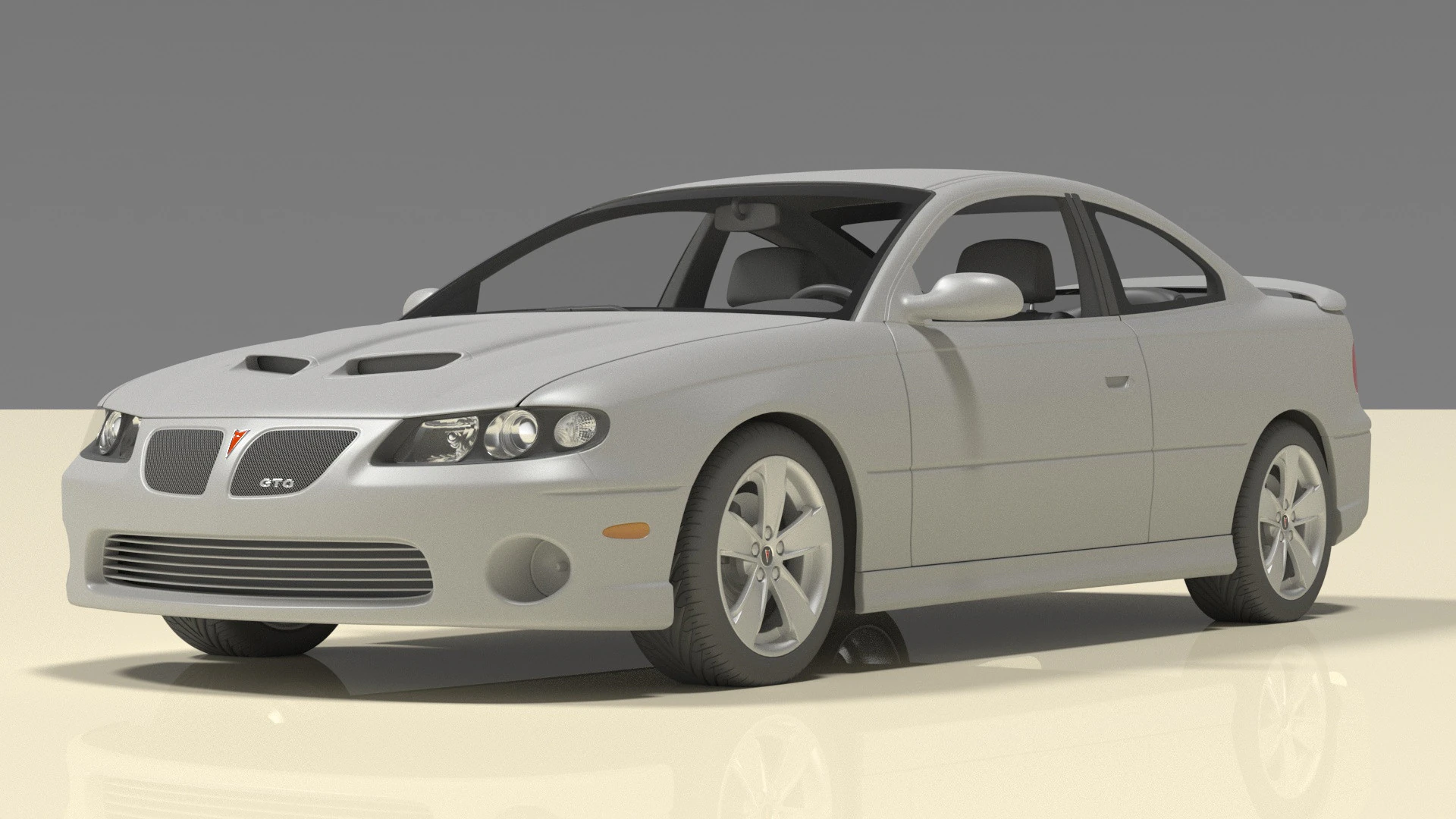Pontiac GTO 3D Model .c4d .max .obj .3ds .fbx .stl .blend 