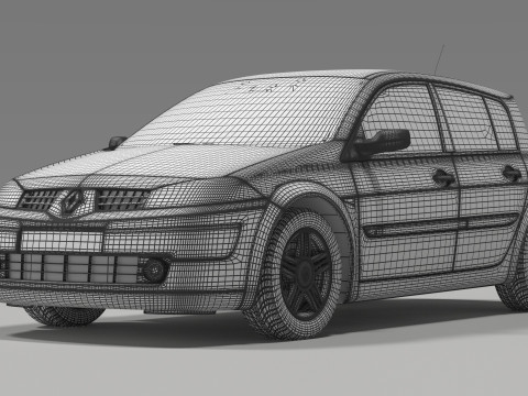 Renault Megane 3D Модель