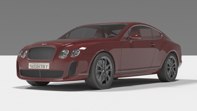 Bentley Continental Supersports 3Dモデル .c4d .max .obj .3ds .fbx .stl .blend