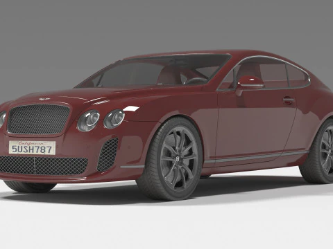 Bentley Continental Superdeportivo Modelo 3D