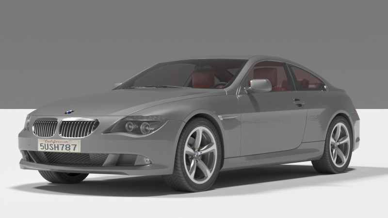 BM W 6 3D 模型 .c4d .max .obj .3ds .fbx .stl .blend