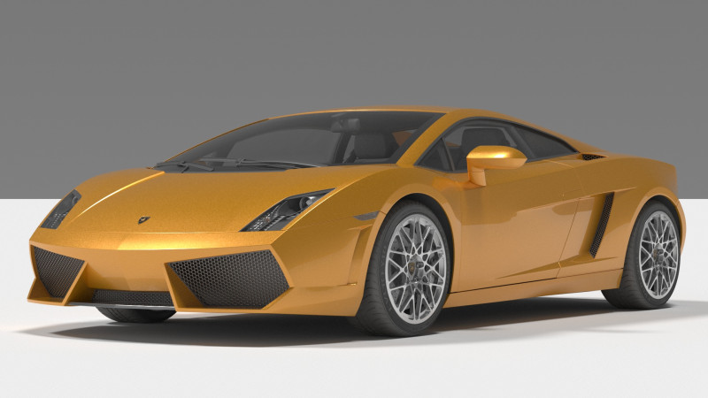Lamborghin Gallardo 3D Model .c4d .max .obj .3ds .fbx .stl .blend